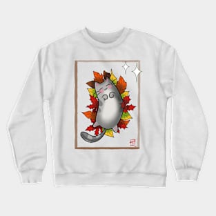 Gray kitty Crewneck Sweatshirt